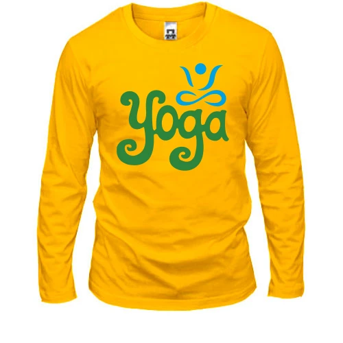 Мужской лонгслив с надписью Yoga