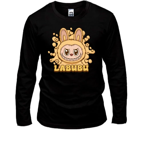 Чоловічий лонгслів Labubu жовтий