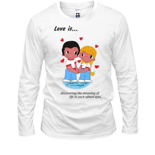 Мужской лонгслив Love is...