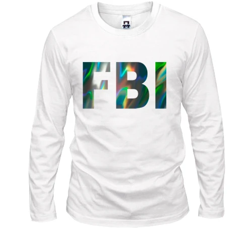 Мужской лонгслив FBI (голограмма)