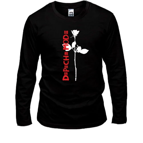 Мужской лонгслив Depeche Mode white Rose