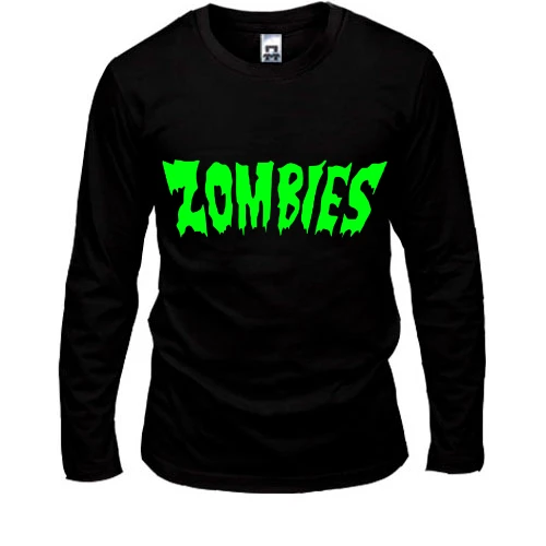 Мужской лонгслив с надписью Zombies