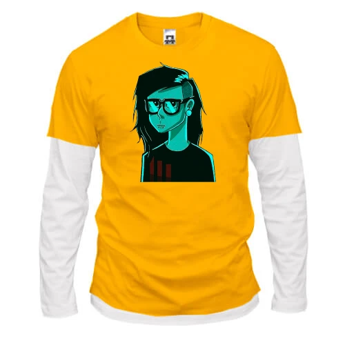 Мужской лонгслив Комби со Skrillex (арт)