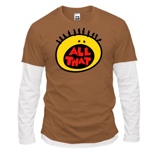 Мужской лонгслив Комби, синий, All That
