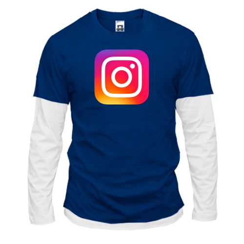 Мужской лонгслив Комби с логотипом Instagram