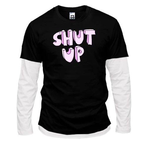 Чоловічий лонгслів Комбі Shut Up