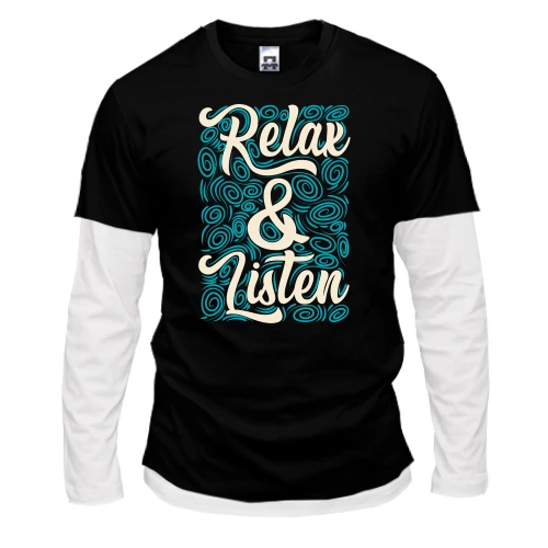 Чоловічий лонгслів Комбі Relax Listen