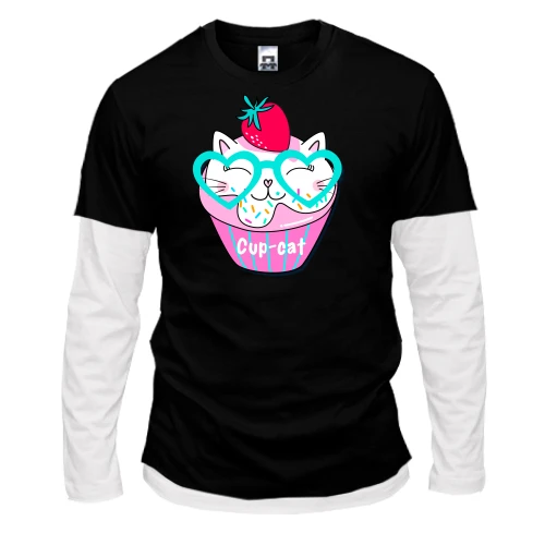 Мужской лонгслив Комби Cup Cat