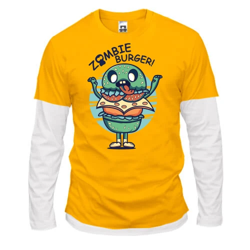 Чоловічий лонгслів Комбі Zombie Burger