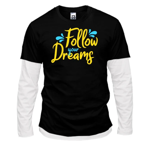 Чоловічий лонгслів Комбі Follow your dreaming