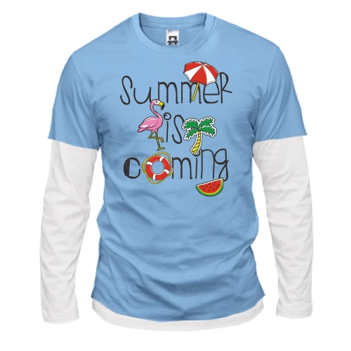 Чоловічий лонгслів Комбі Summer is Coming