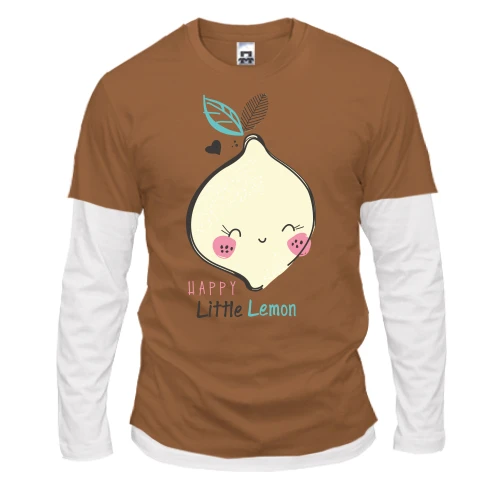 Чоловічий лонгслів Комбі Happy Little Lemon