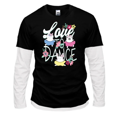 Мужской лонгслив Комби Love to Dance