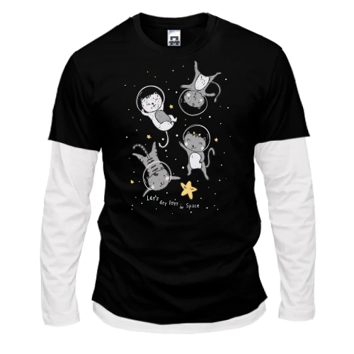 Чоловічий лонгслів Комбі Let's get lost in Space