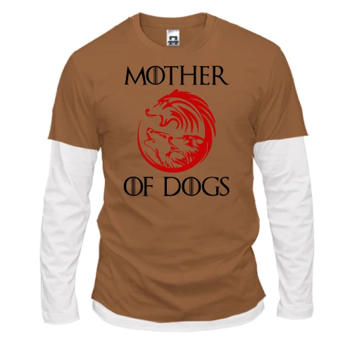Чоловічий лонгслів з подвійним рукавом Mother of Dogs 2