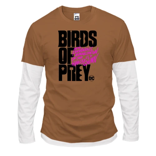 Чоловічий лонгслів з подвійним рукавом Birds of Prey DC