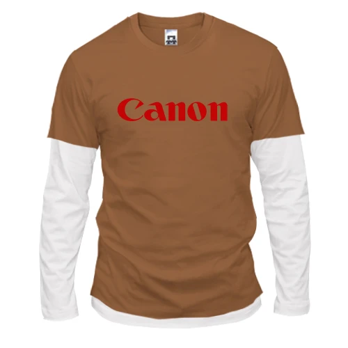 Мужской лонгслив с двойным рукавом Canon