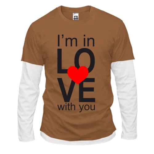 Мужской лонгслив Комби I'm in love