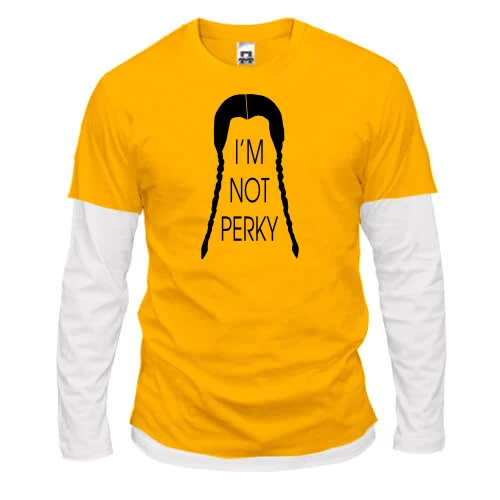 Чоловічий лонгслів з подвійним рукавом I`m not Perky