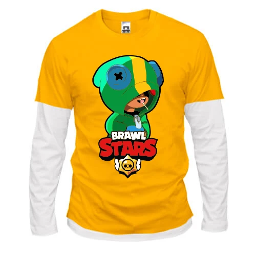 Чоловічий лонгслів з подвійним рукавом "brawl stars"