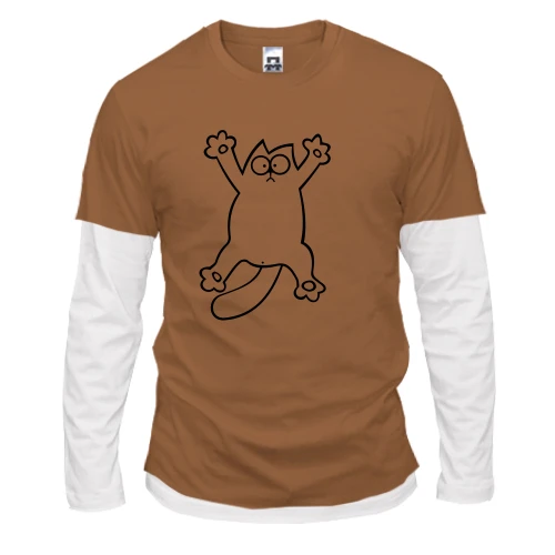 Мужской лонгслив Комби Simon's cat