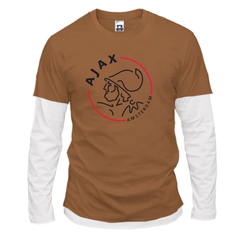 Мужской лонгслив с двойным рукавом Ajax (Аякс)