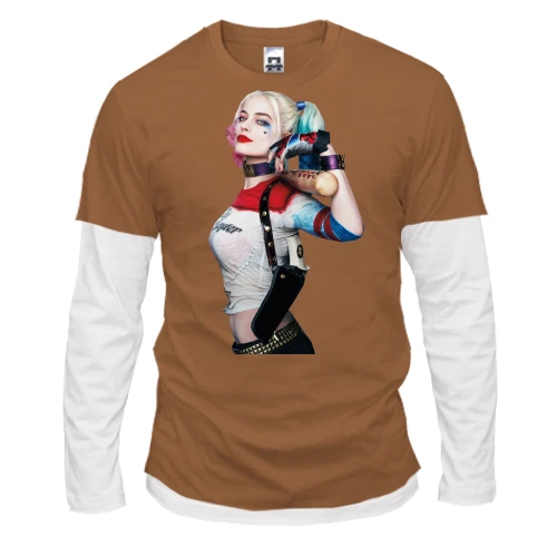 Мужской лонгслив Комби Харли Квинн (Harley Quinn)
