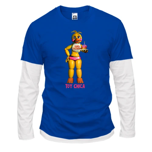 Чоловічий лонгслів Комбі Five Nights at Freddy’s (Toy Chica))
