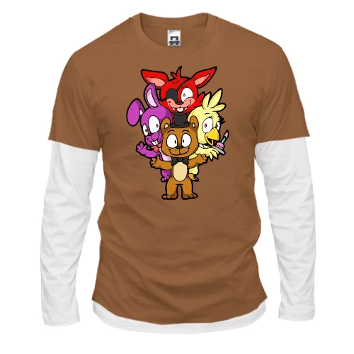 Мужской лонгслив Комби, синий, FNAF Игрушки