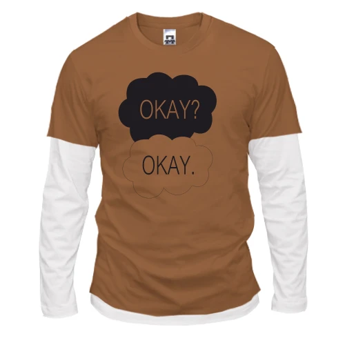 Мужской лонгслив Комби Okay? Okay.
