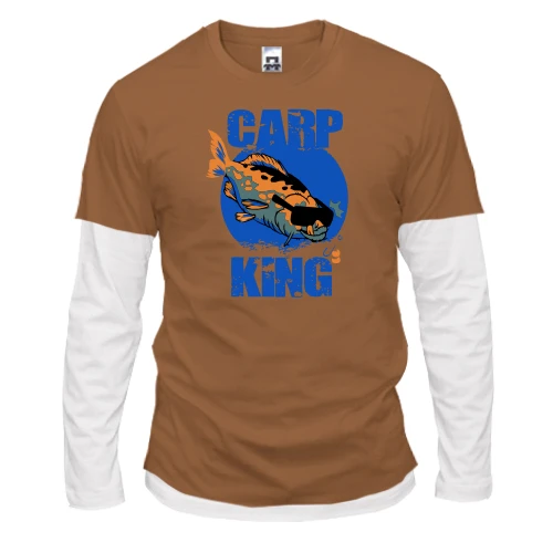 Чоловічий лонгслів з подвійним рукавом Carp King