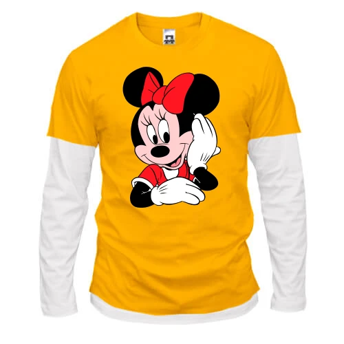 Чоловічий лонгслів Комбі, жовтий, Minie Mouse 5