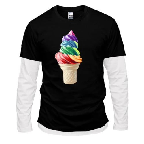 Чоловічий лонгслів Комбі Gourmet ice-cream