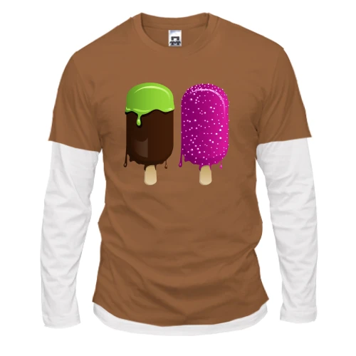 Чоловічий лонгслів Комбі Ice Cream Two