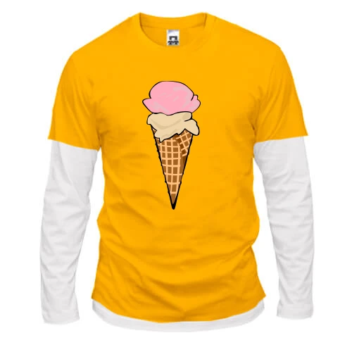 Чоловічий лонгслів Комбі Ice cream