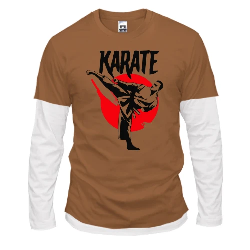 Мужской лонгслив с двойным рукавом Karate (2)