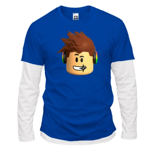 Чоловічий лонгслів Комбі Roblox face