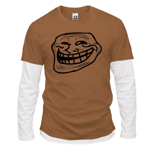 Мужской лонгслив Комби Trollface