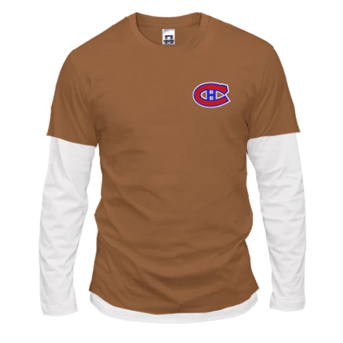 Чоловічий лонгслів Комбі Montreal Canadiens з вишитою емблемою