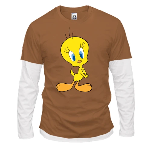 Чоловічий лонгслів Комбі, синій, Tweety