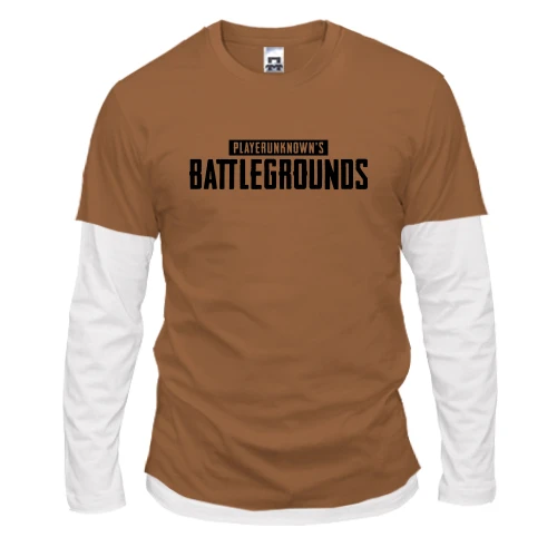 Мужской лонгслив Комби, синий, PlayerUnknown’s Battlegrounds logo (2)