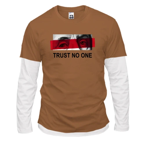 Чоловічий лонгслів Комбі Trust no one