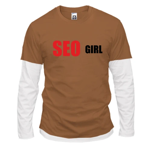 Мужской лонгслив с двойным рукавом SEO girl
