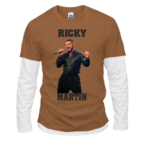 Мужской лонгслив Комби Ricky Martin - livin' la vida loca