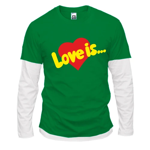 Мужской лонгслив Комби love is (3)