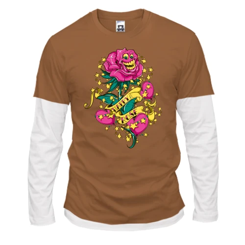 Мужской лонгслив Комби Happy Rose