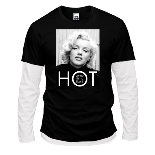 Чоловічий лонгслів з подвійним рукавом Some thing like it HOT