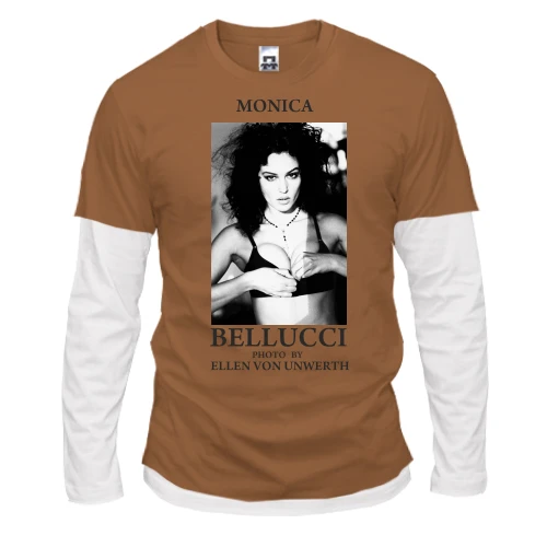 Чоловічий лонгслів з подвійним рукавом MONICA BELLUCCI (Von Unwerth)