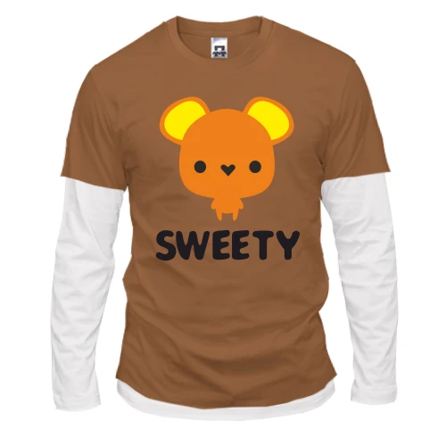 Мужской лонгслив с двойным рукавом SWEETY