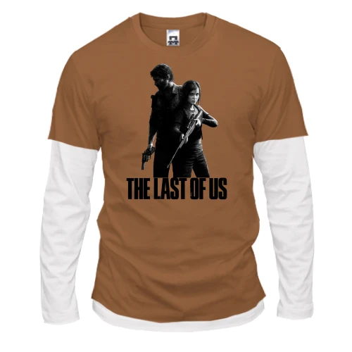 Мужской лонгслив Комби, синий, The Last of Us (BW)